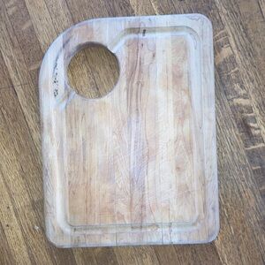 🔪🥬 Vintage Thick + Heavy ~17” x ~13” Cutting Board with Hole 🥒🔪